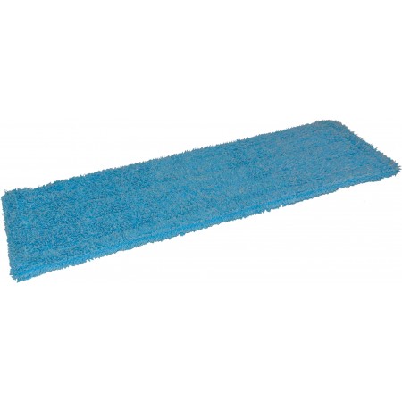 Frange de lavage poches et languettes microfibre bleue 40 cm